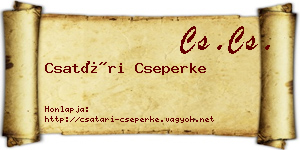 Csatári Cseperke névjegykártya